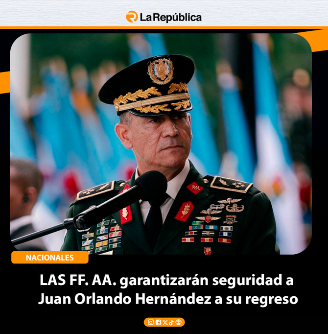 LAS FF. AA. garantizarán seguridad a  Juan Orlando Hernández a su regreso - Cover Image